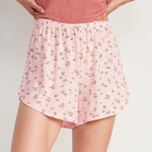 Old Navy High-Waisted Floral-Print Sunday Sleep Shorts